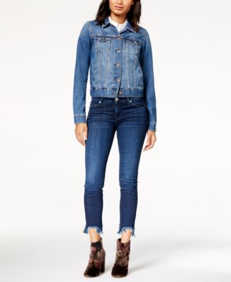 Hudson Jeans - Juniors' Colette Step-Hem Skinny Jeans