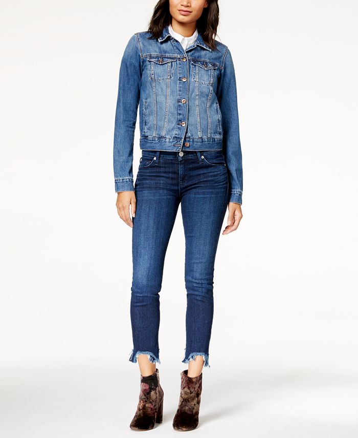 At placere Ufrugtbar min Hudson Jeans Colette Step-Hem Skinny Jeans - Macy's