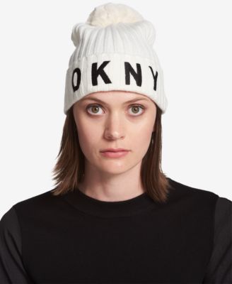 dkny pom pom hat