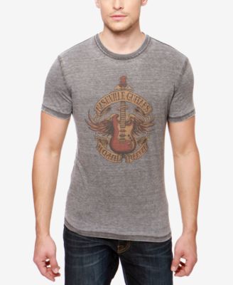 thumbnail interactive-video image 1 of Lucky Brand Men's 100% Cotton Graphic Print T-Shirt - Crew Neck, Short Sleeve 1 of 6