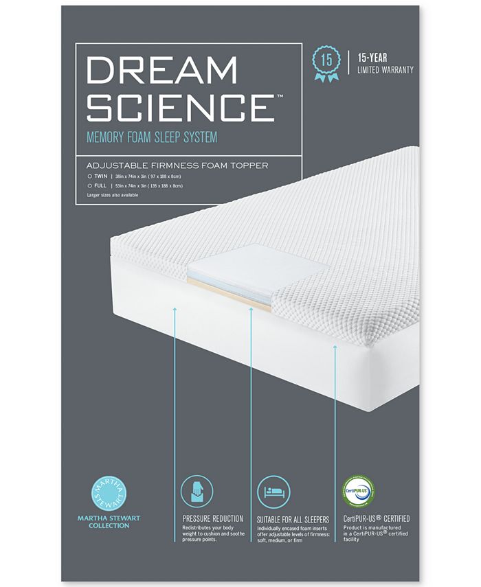 Martha Stewart Collection CLOSEOUT! Dream Science 3" Adjustable