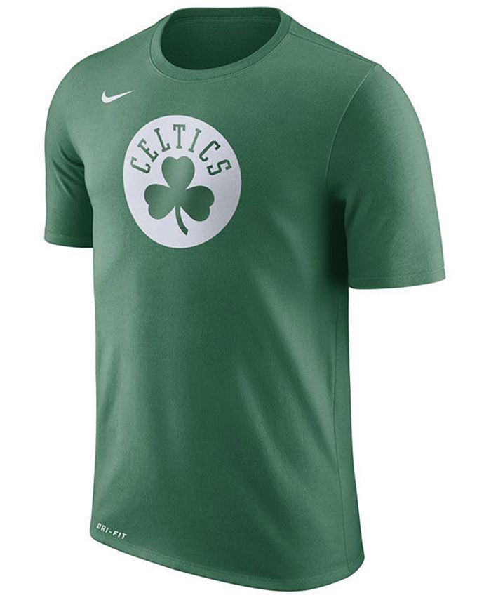 Nike Men's Boston Celtics Dri-FIT Cotton Logo T-Shirt & Reviews ...