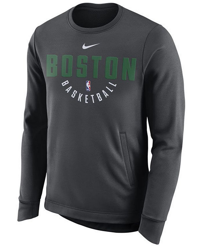 Nike Men's Boston Celtics Practice Therma Crew Sweatshirt - Macy's
