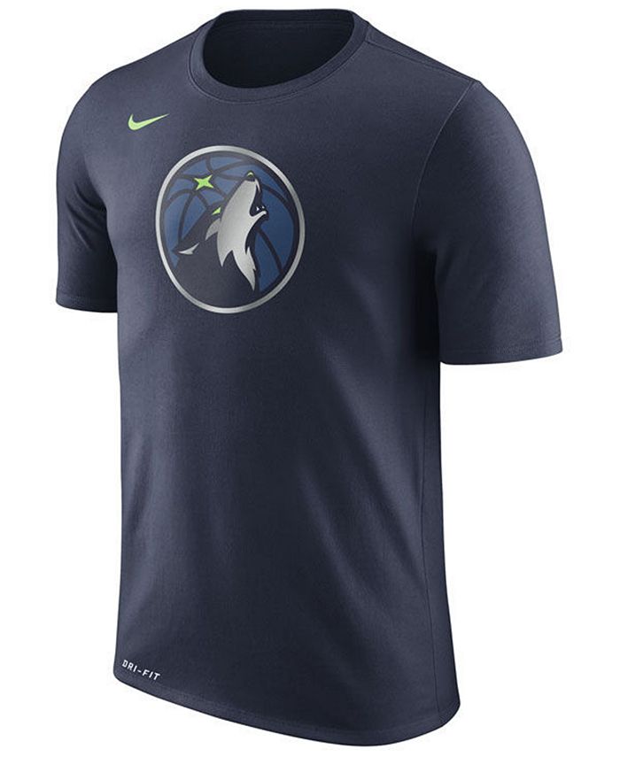Nike Men's Minnesota Timberwolves Dri-FIT Cotton Logo T-Shirt & Reviews ...