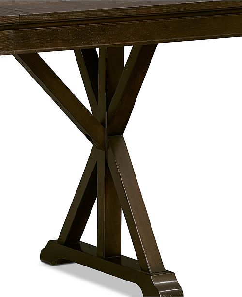 Furniture Baker Street Expandable Trestle Pub Table & Reviews Furniture Macy's