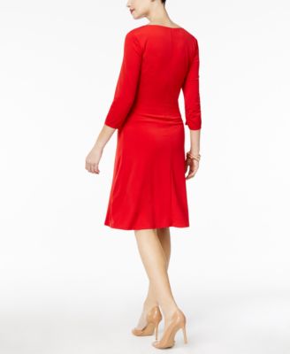 NY Collection Petite Cross-Front Dress