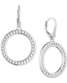 Perforated Open Circle Drop Earrings, Created for Macy's 