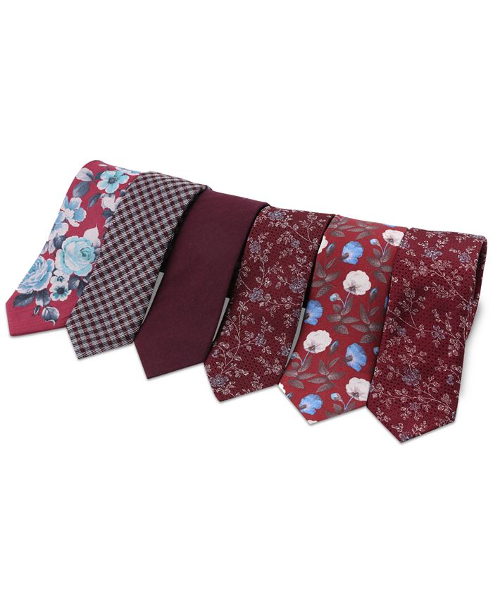 Bar III Men's Melody Floral Slim Tie, Created for Macy's Macy's