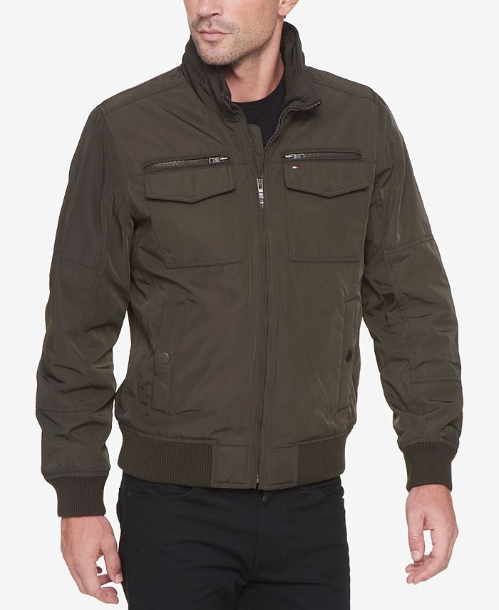 Tommy Hilfiger Men's FourPocket Filled Performance Bomber Jacket