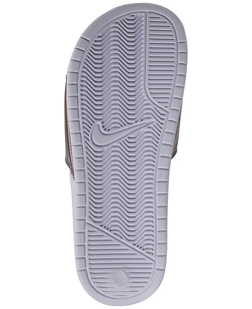 women's nike benassi jdi print fp slide sandals