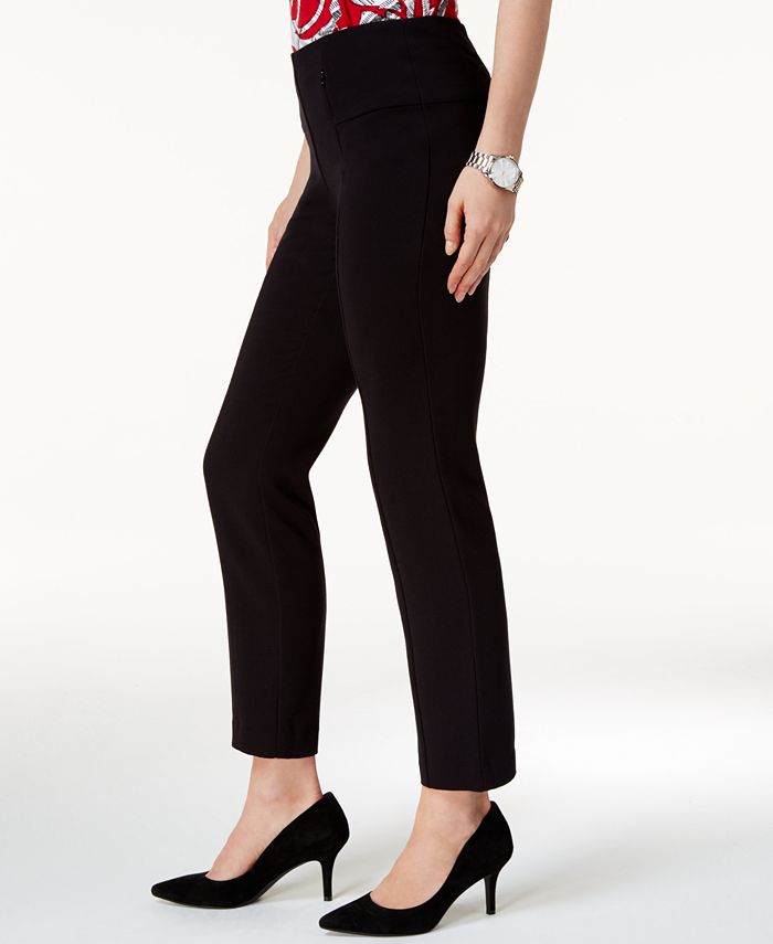 Alfani Petite Comfort-Waist Slim-Leg Pants, Created for Macy's - Macy's