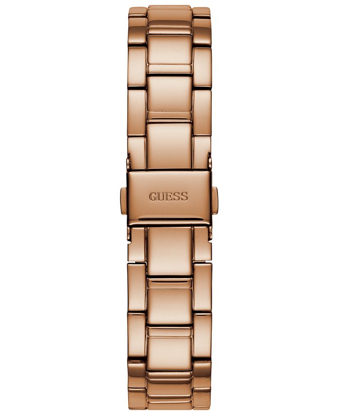 GUESS Women's Rose Gold-Tone Stainless Steel Bracelet Watch 36mm - Macy's