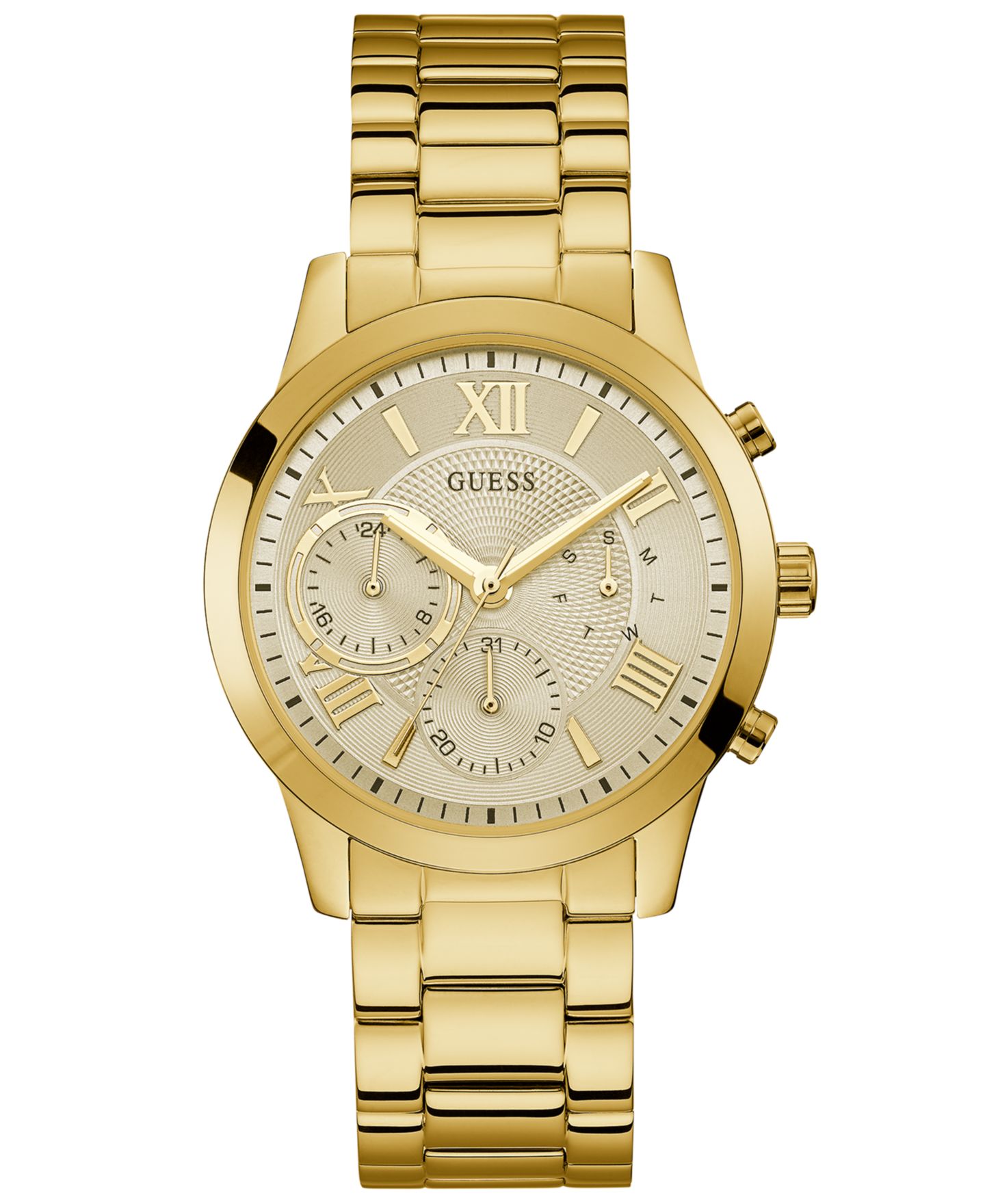 Женские часы GUESS Gold-Tone Stainless Steel Bracelet Watch 40mm — фото 1