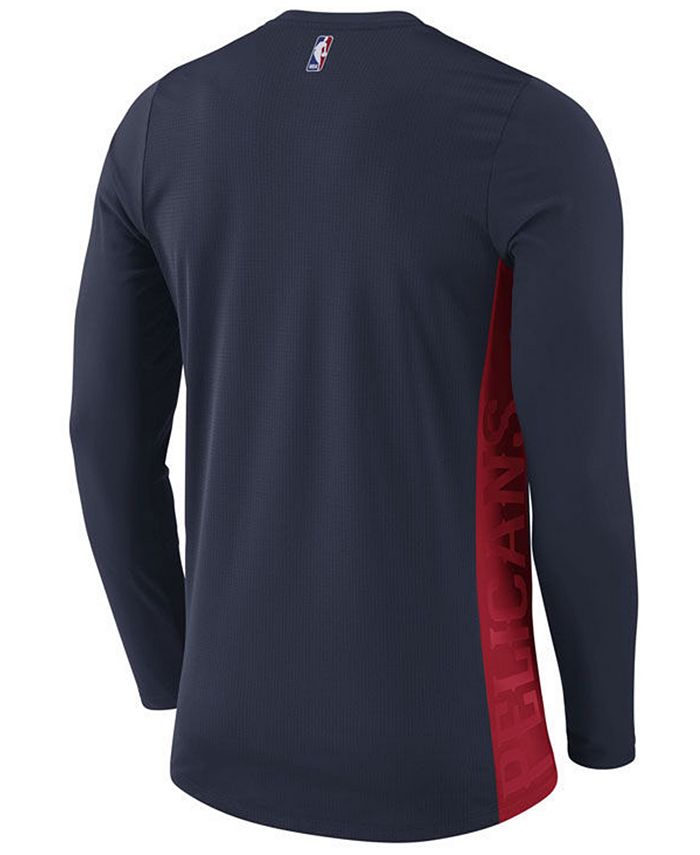 Nike Men's New Orleans Pelicans Hyperlite Shooter Long Sleeve T-Shirt ...