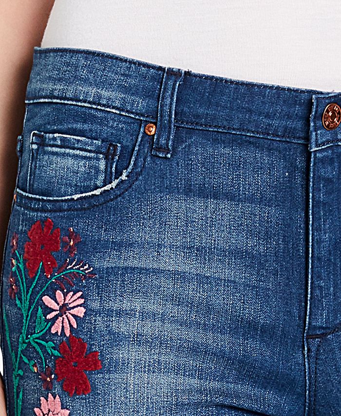 Vintage America Cotton Wonderland Embroidered Jeans - Macy's
