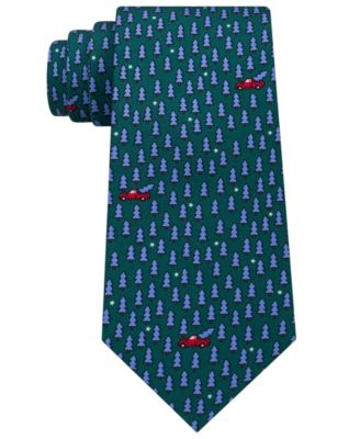Tommy Hilfiger - Men's Conversational Tree Print Silk Tie