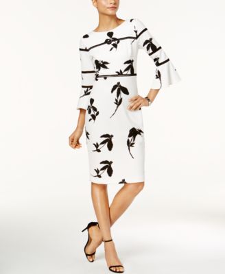 Taylor - Printed Bell-Sleeve Dress