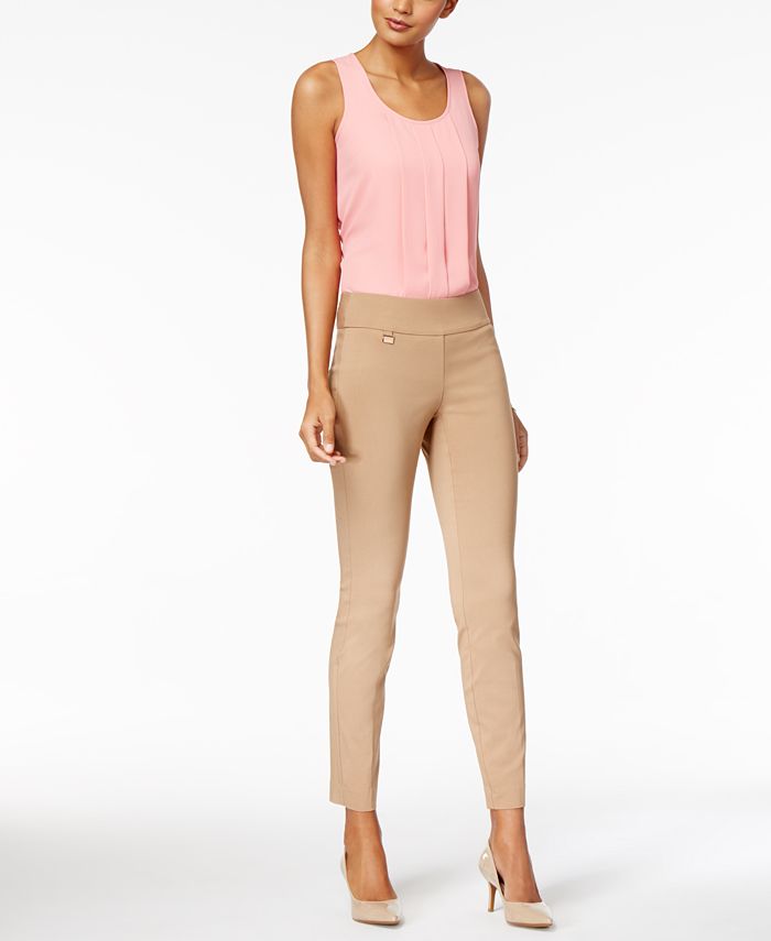 Alfani TummyControl PullOn Skinny Pants, Regular, Short, and Long