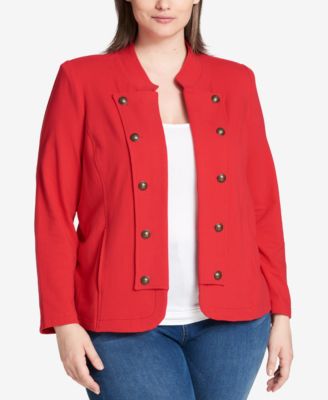 plus size knit jacket