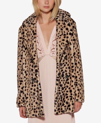 Avec Les Filles Leopard Print Faux Fur Car Coat Macy s