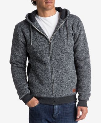 heathered sherpa hoodie