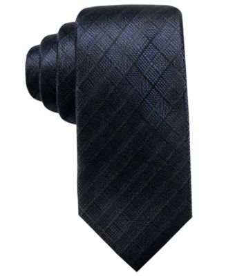 Ryan Seacrest Distinction Men's Salina Grid Slim Silk Tie, Created for ...