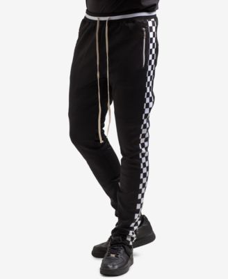 checkerboard joggers mens