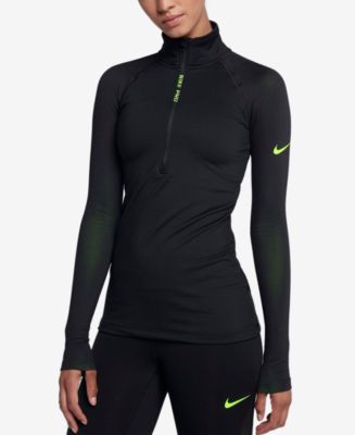 Nike Hyperwarm Fleece-Lined Half-Zip Top - Macy's