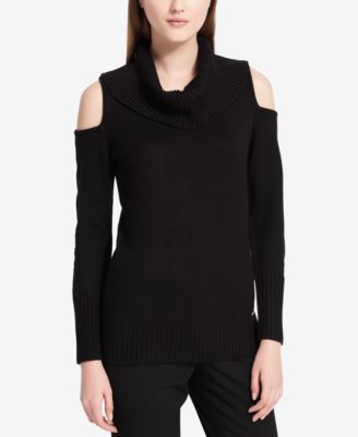 calvin klein cold shoulder sweater