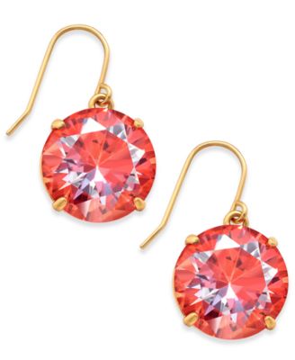 kate spade new york - Shine On Gold-Tone Crystal Drop Earrings
