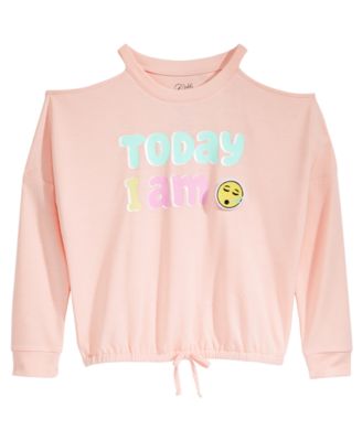 Awake - Customizable Mood Emoji Top, Big Girls (7-16)