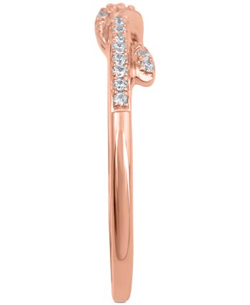 Macy's - Diamond Twist Ring (1/7 ct. t.w.) in 14k Rose Gold