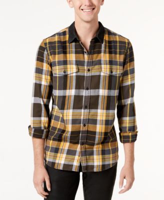 guess plaid shirt