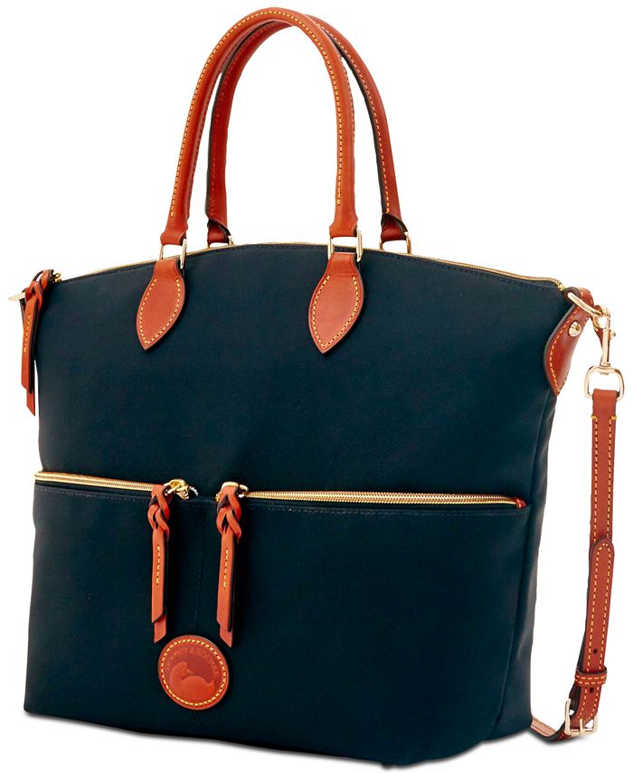 Dooney & Bourke Nylon Large Pocket Satchel – Designer Style, Casual Zip Tote