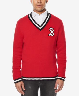 Sean John Men's Embroidered-Logo V-Neck 