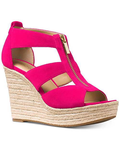 Michael Kors Damita Platform Wedge Sandals - Sandals & Flip Flops - Shoes - Macy&#39;s