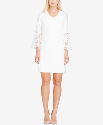 Tahari ASL - Crochet-Contrast Shift Dress