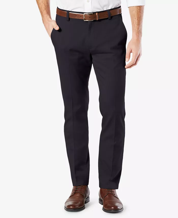 Men's Easy Slim Fit Khaki Stretch Pants - thumbnail 10