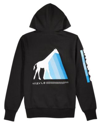 LRG - Men's Giraffe Prism Logo-Print Fleece Hoodie