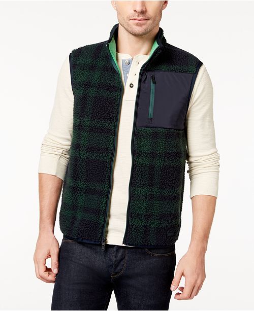 Tommy Hilfiger Men S Nathan Sherpa Vest Reviews Casual Button