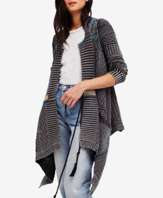 Free People - Juniors' Printed Cascade Cardigan