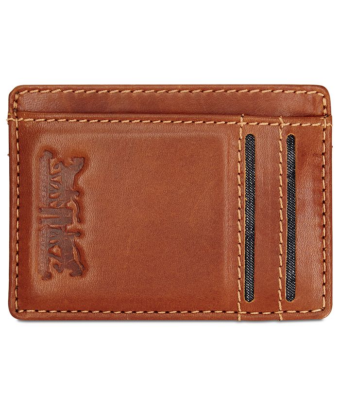 Levi's Men's RFID Leather Card Case - Macy's