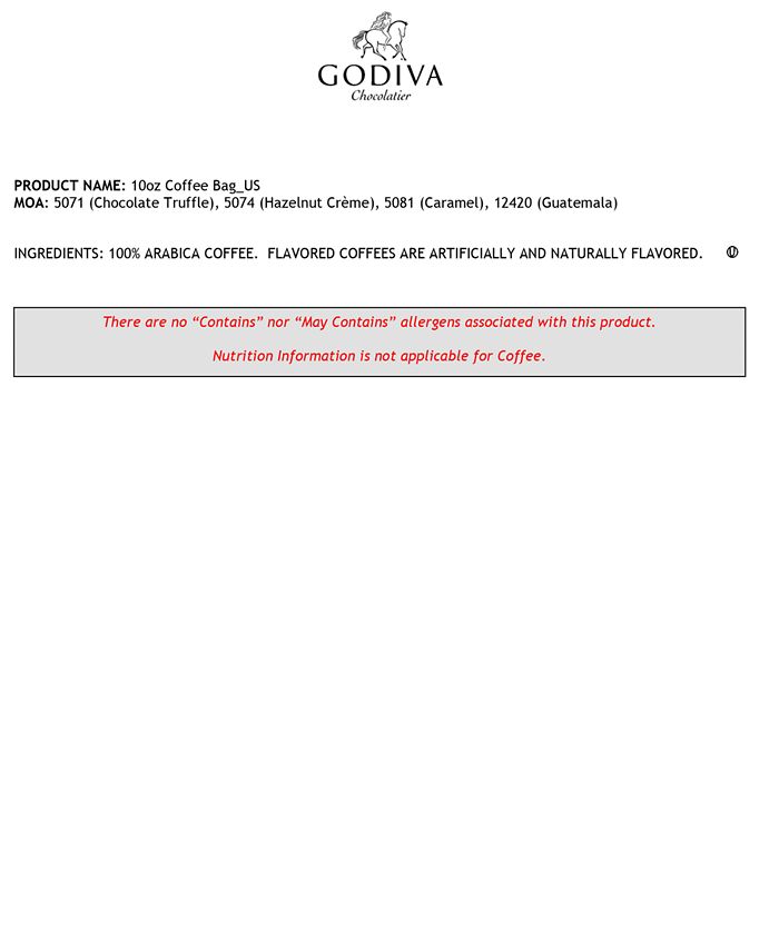 Godiva Coffee, 10oz. Chocolate Truffle Flavored Coffee Macy's