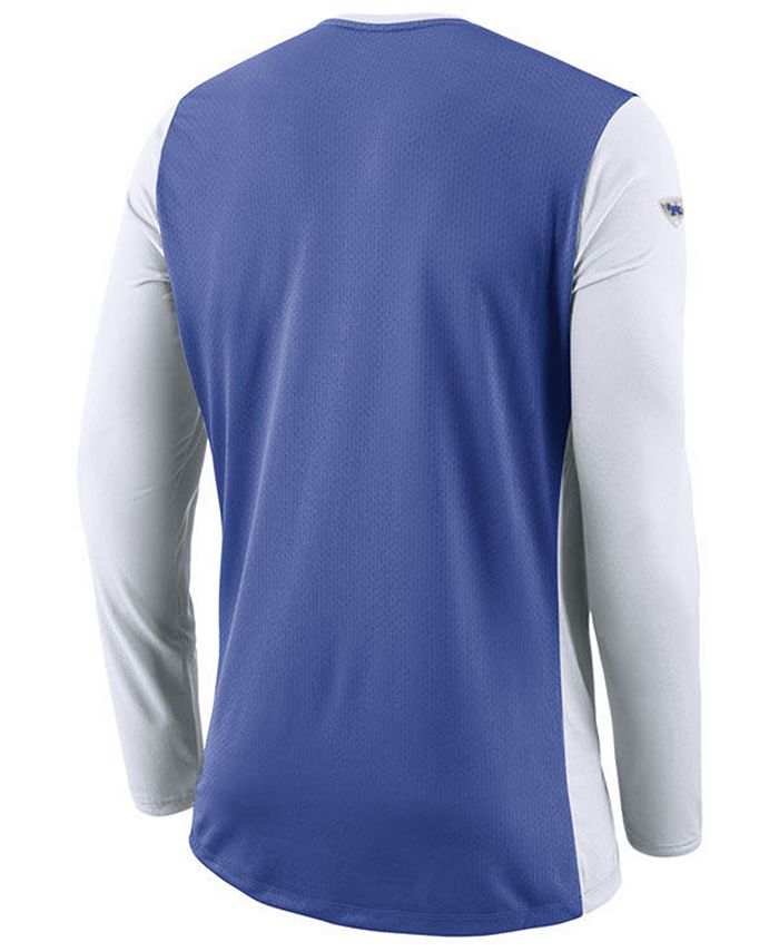 Nike Men's Kentucky Wildcats Basketball Long Sleeve Shooter T-Shirt ...
