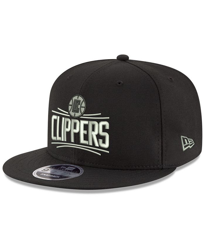 New Era Los Angeles Clippers Black on Shine 9FIFTY Snapback Cap - Macy's