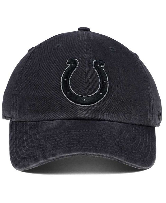 '47 Brand Indianapolis Colts Dark Charcoal CLEAN UP Cap - Macy's