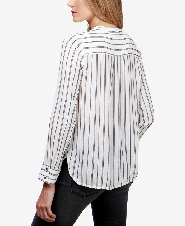Lucky Brand Striped High-Low Popover Shirt & Reviews - Tops - Women ...