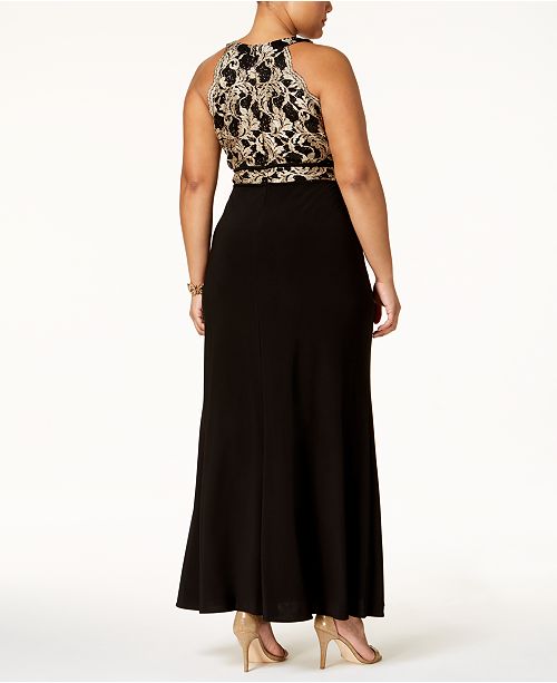 Nightway Plus Size IllusionInset Gown Dresses Women Macy's