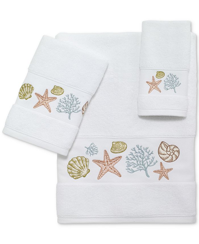 Avanti Grover Beach Cotton Embroidered Bath Towel Macy's