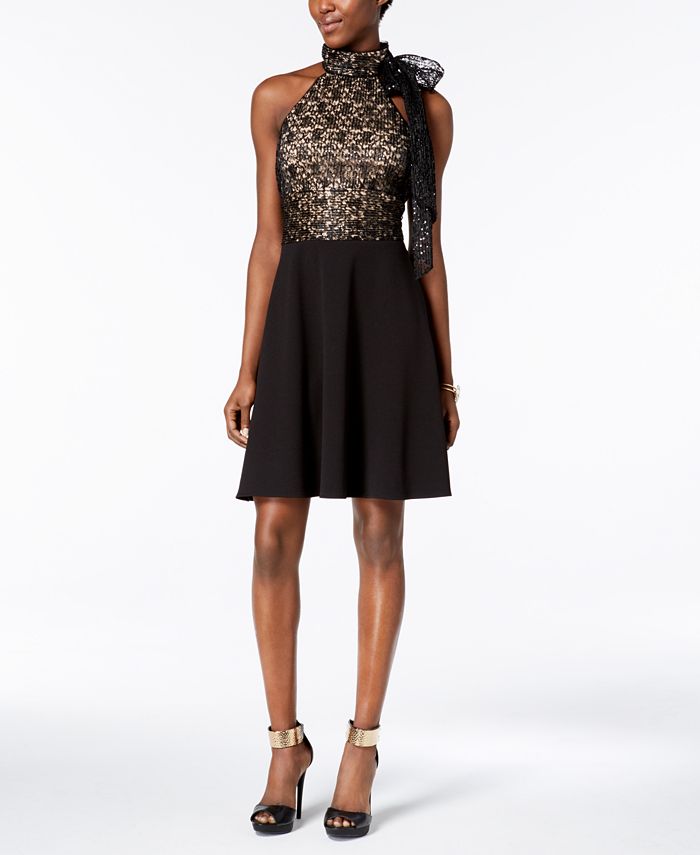 Betsey johnson scuba shop crepe mini dress